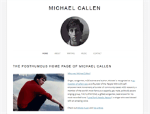 Tablet Screenshot of michaelcallen.com